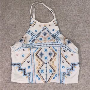 patterned crop top!